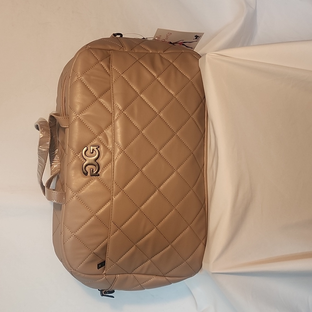Nwt Gilda Paris Quilted Weekender Bag Tulip